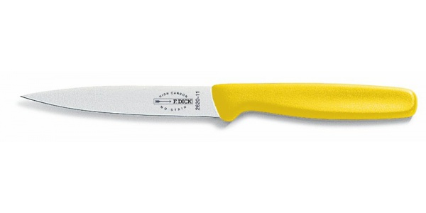 Kuchyňský nůž, žlutý v délce 11 cm